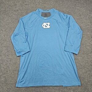 North Carolina Tar Heels Shirt Mens XL Blue NCAA Basketball Nike Pro Hypercool